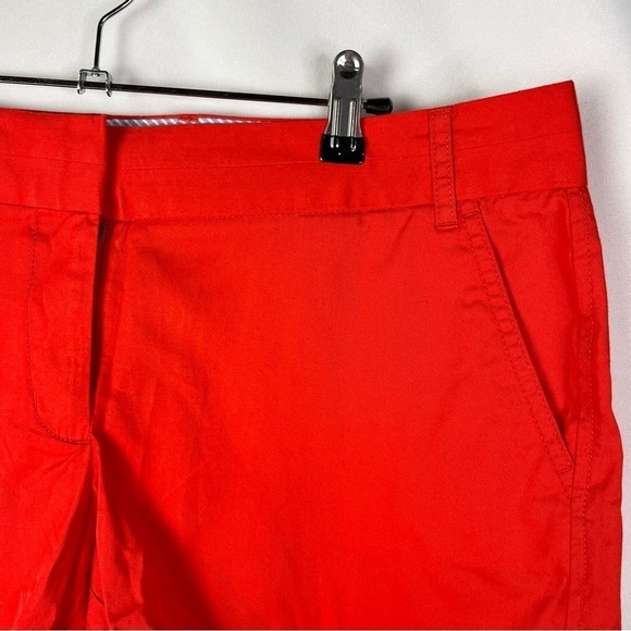 J. Crew Orange Broken In Chino Flat Front Shorts 10 - Picture 3 of 4